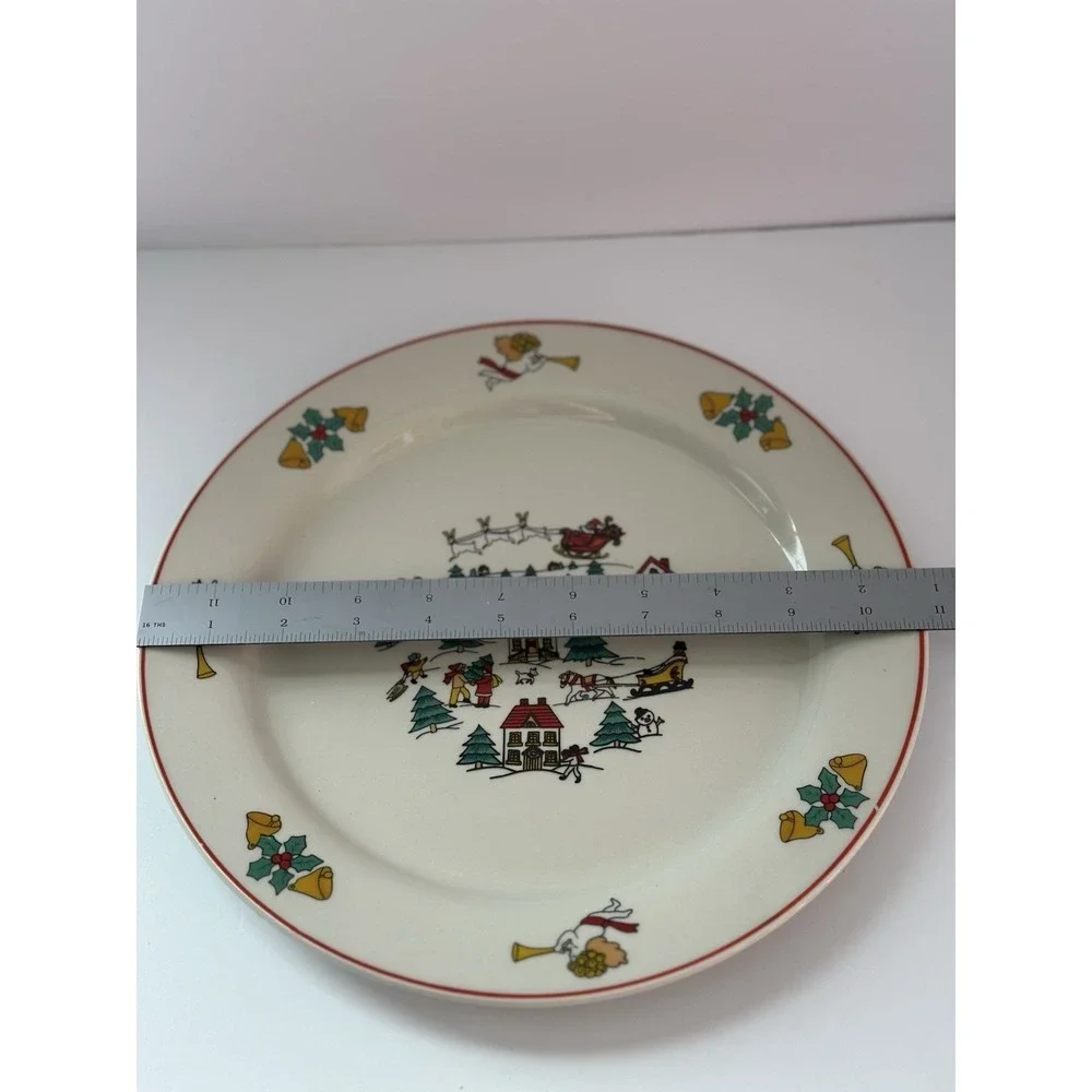 THE JOY OF CHRISTMAS JAMESTOWN CHINA 10.5 DINNER PLATE 1987 VINTAGE